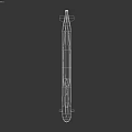 Gray Military Submarine Model With Streamlined Hull And Conning Tower