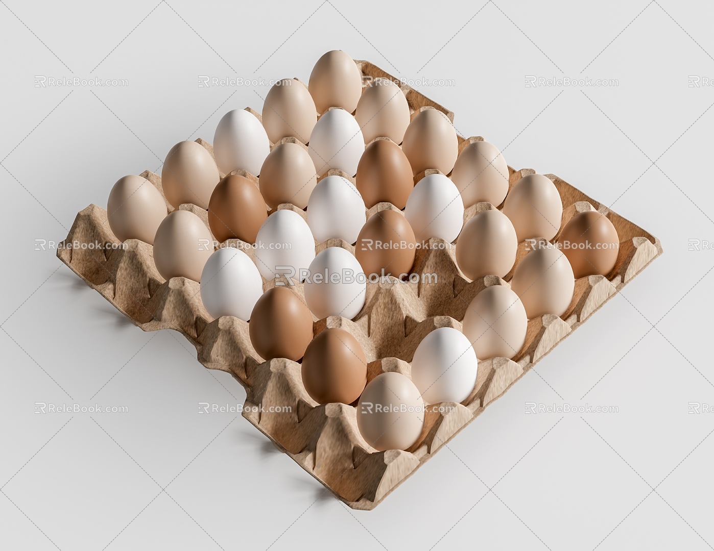 Modern Egg Egg Food Ornaments 3d model