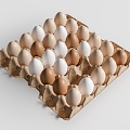 Modern Egg Egg Food Ornaments 3d model