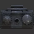 Black Digital Walkie Talkies With Long Antennas LCD Displays And Control Buttons