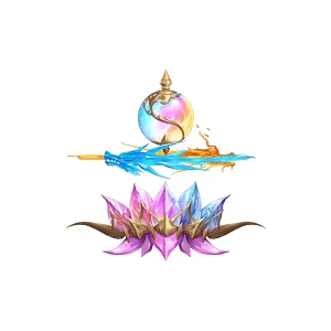 Demon-reducing treasure staff dragon elephant instrument double dragon play beads celestial machine umbrella magic weapon fairy cartoon fairy man 3d model
