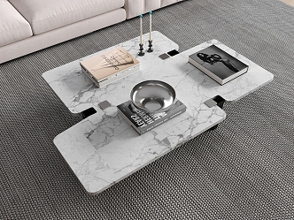 Modern Tea Table Stone Tea Table Alien Tea Table 3d model