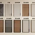 Various Glass Material Wardrobe Doors Including Grey White Frosted Tea Colored and Changhong Glass