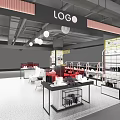 Modern Cosmetic Store Cosmetic Cabinet 3d model