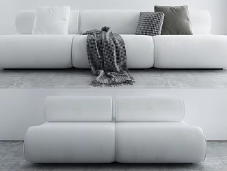 Modern Combination Sofa Multiplayer Sofa 3d model