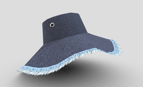 Fisherman hat wide brim cowboy hat sun hat sun hat clothing 3d model