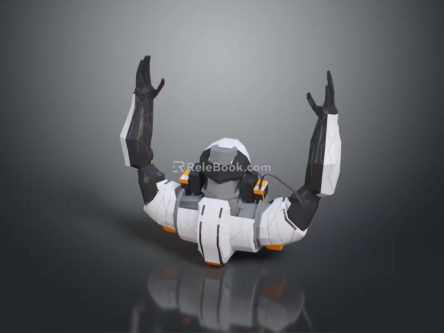 Mech Warrior Mech Soldier Machine Battlearm Mechanical Battlearm Machine Fighter Robot 3d model