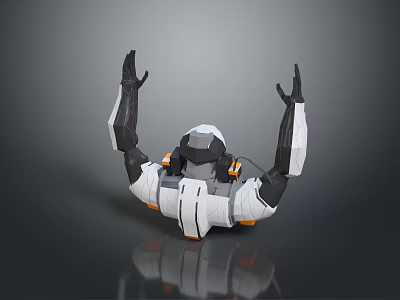 Mech Warrior Mech Soldier Machine Battlearm Mechanical Battlearm Machine Fighter Robot 3d model