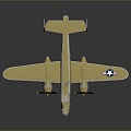 B25 Bomber World War II Bomber 3d model