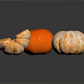 Fresh Citrus Fruits with Whole Peeled and Textured Skin Varieties on Dark Background