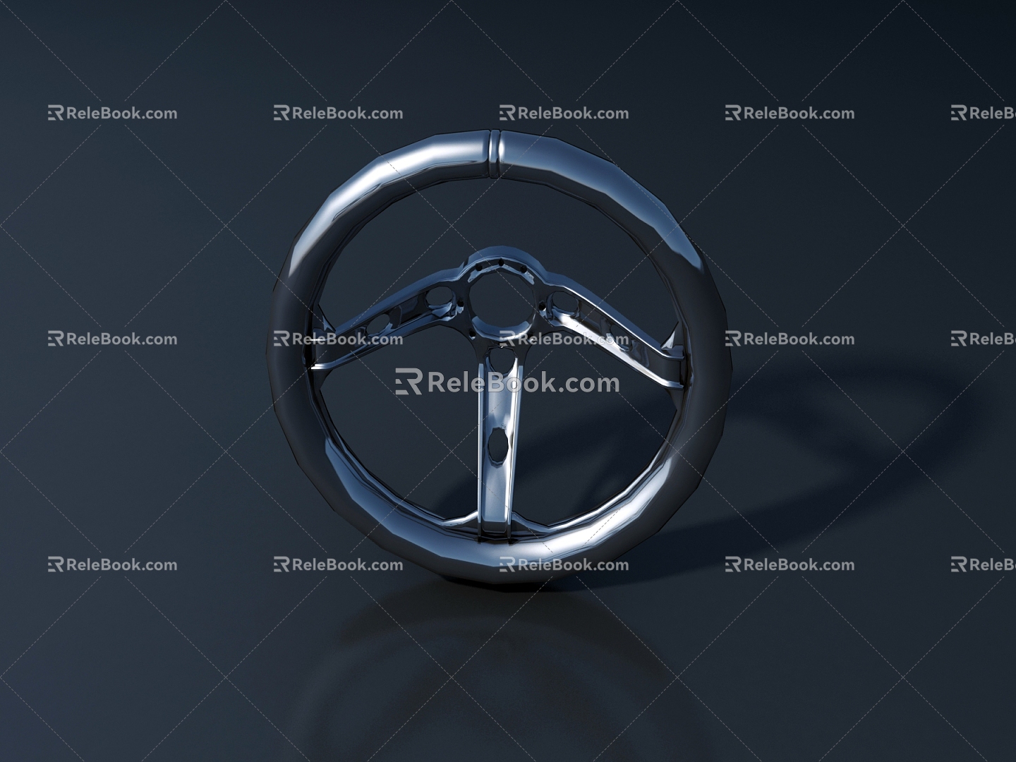 Modern steering wheel hardware seat car equipment parts 3d model