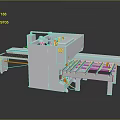 Automated Industrial Processing Equipment With Conveyor System And Sheet Material Workstation