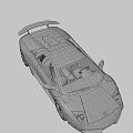 White Sports Car With Sleek Aerodynamic Body And Black Wheels Design