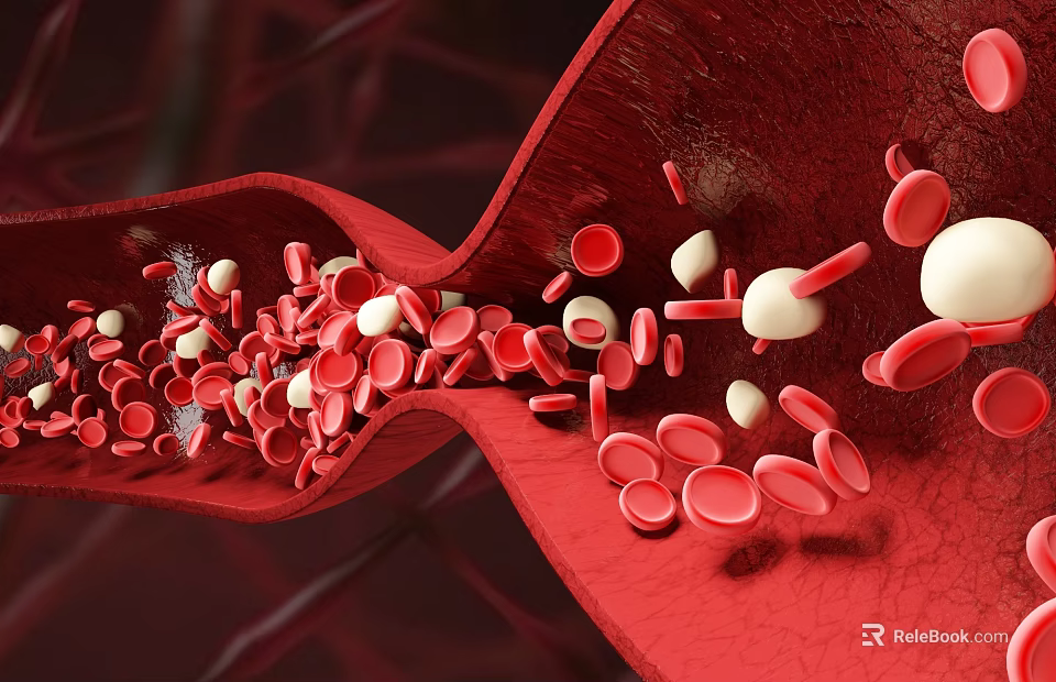 Medical Imaging Device For Vascular Blood Flow With Red And White Blood Cells 3d model 