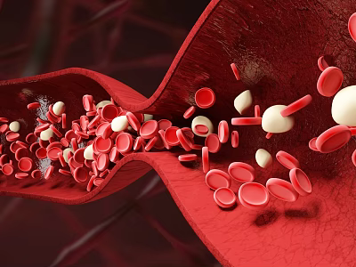 Medical Imaging Device For Vascular Blood Flow With Red And White Blood Cells 3d model