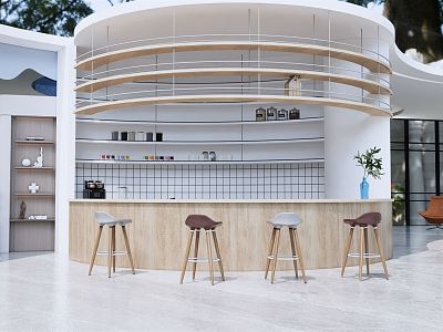 modern milk tea shop bar stool model