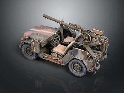 Hyundai Homemade Armed Vehicle Modified Vehicle Modified Chariot 3d model