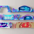 Colorful Modern Event Entrance Gate Designs For Sign In And Stage Areas
