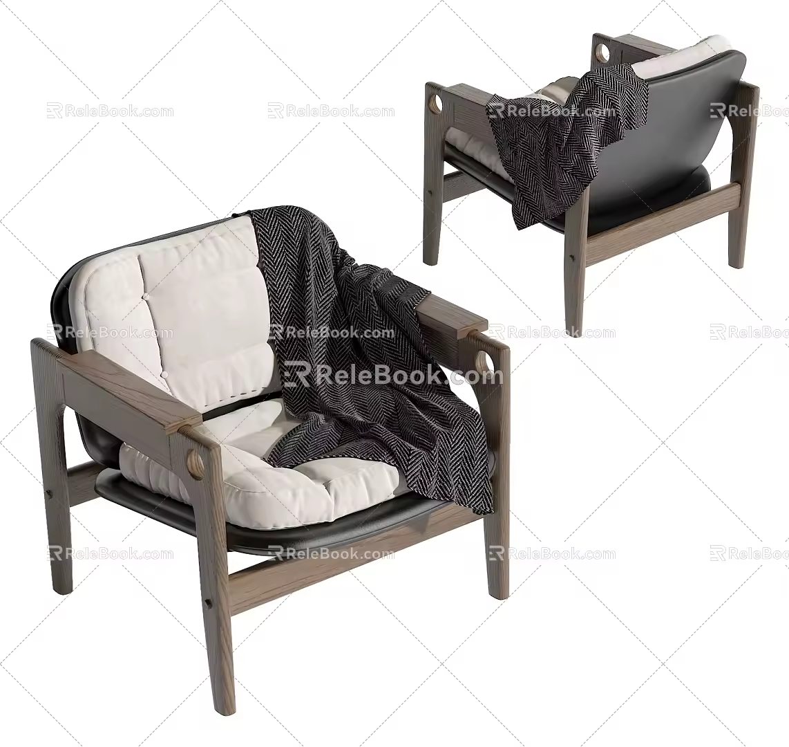 Single sofa 3d model