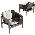 Single sofa 3d model