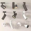 Various Black And White Downlights And Spotlights For Indoor Lighting Fixtures