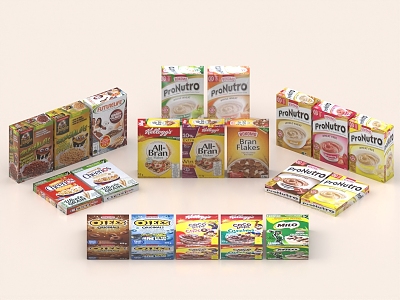 Snacks Food Snacks Herbal Wafers Biscuits Beverage Puffed Food Commodity Packaging 3d model