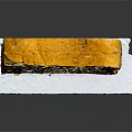 Freshly Baked Sourdough Bread Slice with Air Pockets on White Background