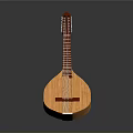 Elegant Wooden Pipa Decorative Ornament For Home Interior Living Room Decoration