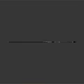 Modern Tactical Sword Weapon With Black Metallic Blade And Decorative Handle Design