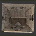 Japanese-style cartoon architecture 3d model