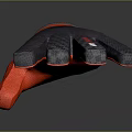 Black and Red Breathable Mesh Gloves with Textured Palm for Sports Activities Comfortable Fit