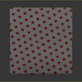 Stylish Cube Shaped Furniture With Red Star Pattern On White Surface Design