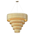 Modern chandelier MATHENY gold delightfull 3d model