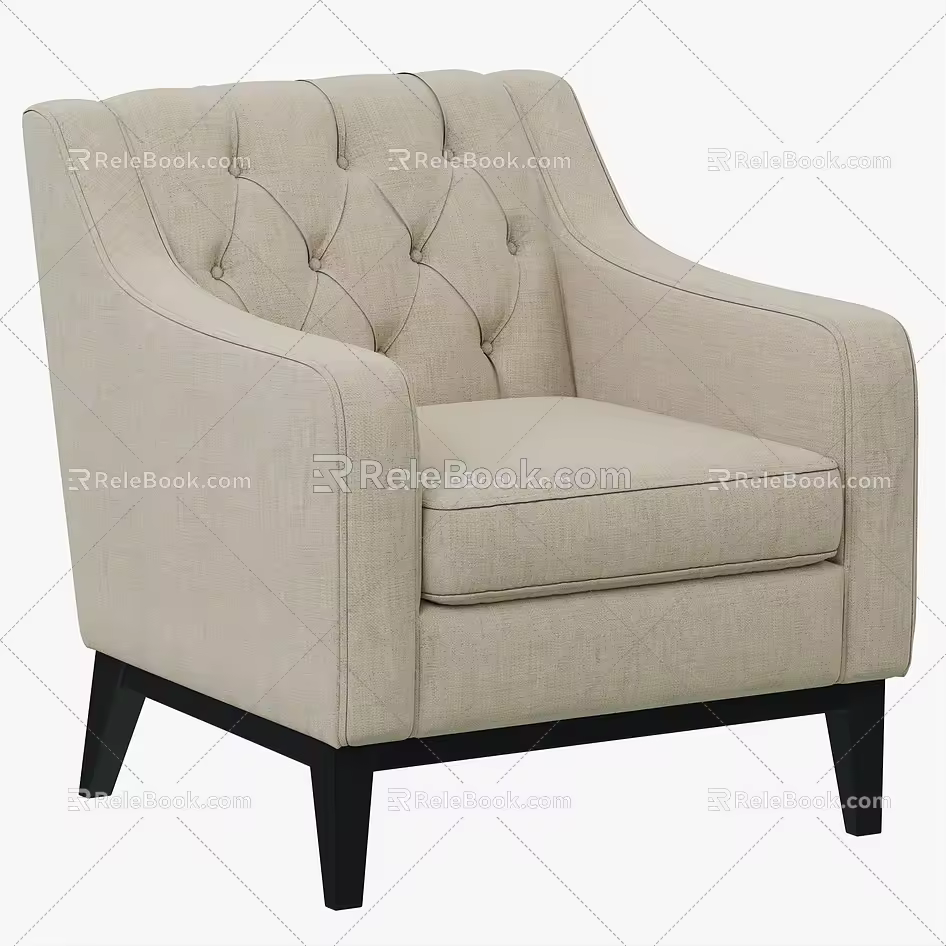 Single sofa 3d model