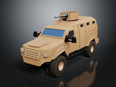 Modern Bulletproof Car Armed Car Armed Bulletproof Car Military Jeep model