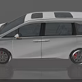 White Modern MPV Car With Sleek Exterior Sunroof And Stylish Front Design