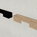 Black and Gold Modern Wall Sconces with Soft Illumination on Textured Wall
