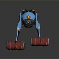 Robot Assistant Small Robot Butler Robot Butler Figure Game Figure 3d model