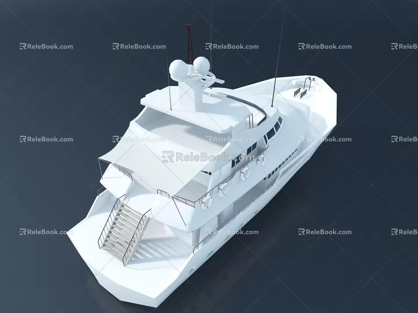 modern rail maglev train 3d model