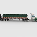 Lego toy building blocks truck lorry transporter 3d model