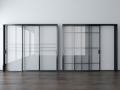 Modern sliding door 3d model