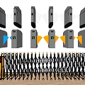 Modern gate machine gate machine 3d model