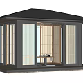 Japanese-style pavilion 3d model