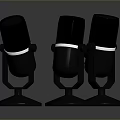 Microphone Amplifier Capacitor Microphone High-end Microphone Wheat Desktop Microphone Broadcasting Microphone 3d model