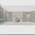Elegant Hotel Corridor Interior With Wooden Panel Walls Pendant Lights Decorative Ornaments And Patterned Carpet