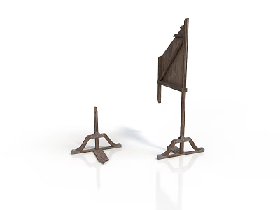 Wooden Daily Necessity Stands Featuring Small And Large Sizes For Home Use 3d model