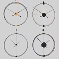 Modern clock wall clock 3d model
