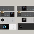 Switch socket hotel switch hotel switch guest room switch intelligent switch conjoined switch socket 3d model