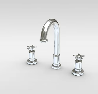 Hot and cold faucet 3d model