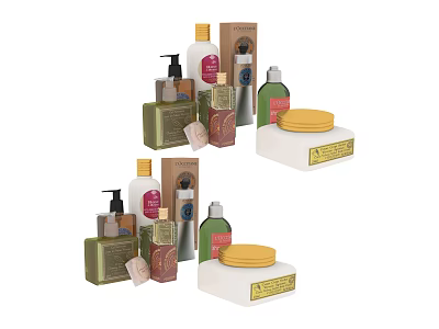 daily necessities cosmetics 3d model